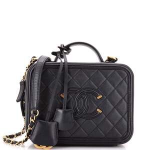 Chanel Filigree Vanity Case Quilted #243649C45B